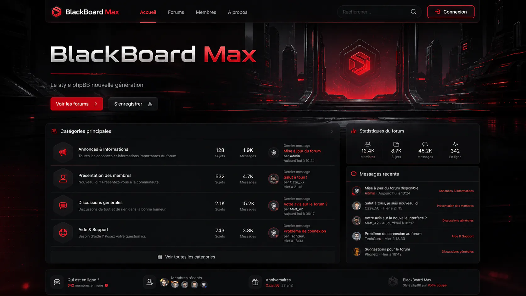 Style phpBB BlackBoard Max